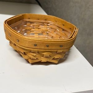 Longaberger hexagon shaped basket
